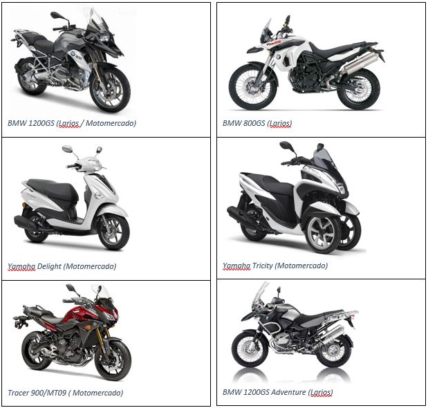 Motorcycle rental Casa don Carlos